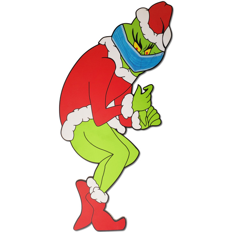 BEST QUALITY! Grinch Stealing Christmas Lights Lawn, Yard or Roof